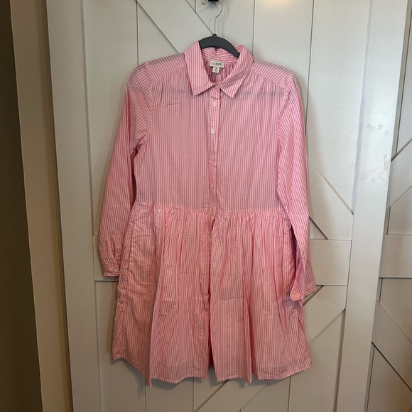 J Crew Factory cotton mini shirt dress - size 6 - Picture 2 of 3